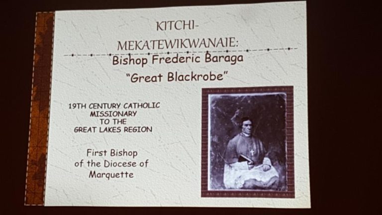 The presentation of Bishop Baraga from Lenora R. McKeen